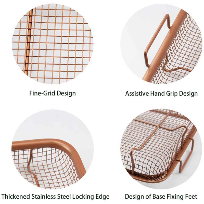 Vỉ Nướng Bằng Thép Không Gỉ Cho Máy Chiên Không Dầu