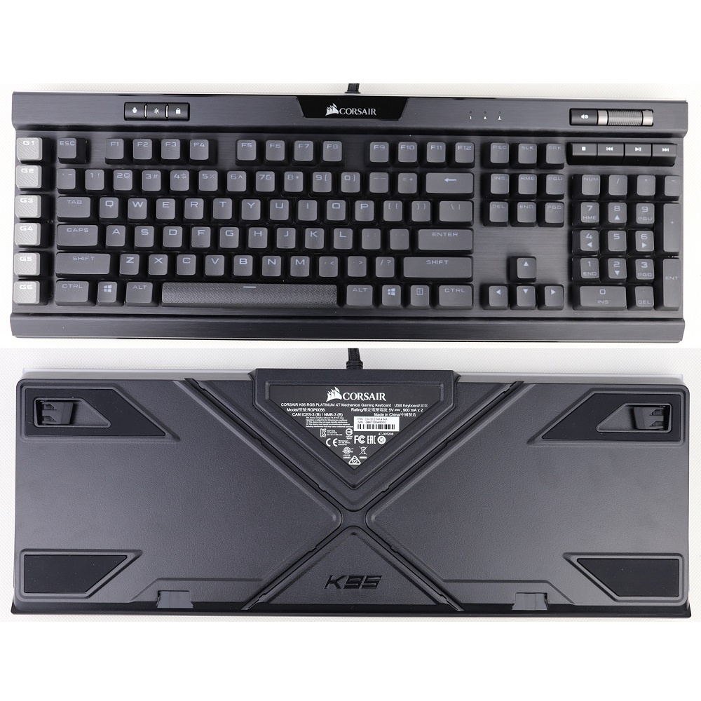 Bàn phím cơ, Bàn phím gaming CORSAIR K95 RGB PLATINUM XT, hàng chính hãng BH 6 tháng