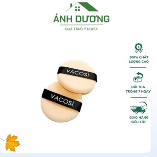 Bông Phấn Khô Tròn Nhỏ Vacosi Dùng Phủ Phấn