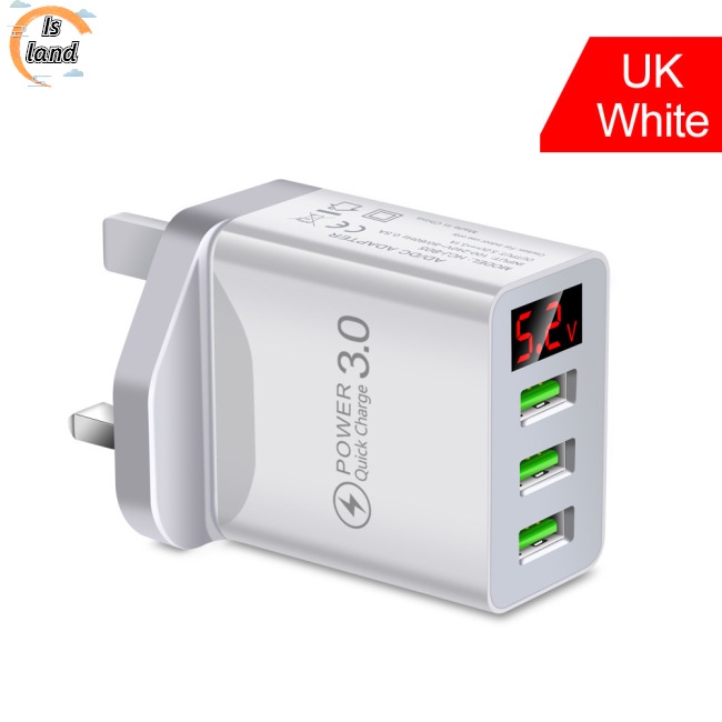 Củ Sạc Nhanh 3a usb 3.0 Có Màn Hình Hiển Thị Cho iphone 13 12 pro max