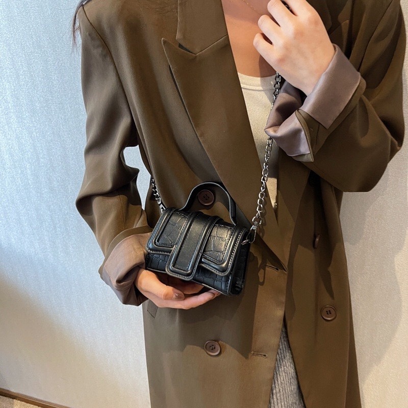 Túi đeo chéo mini da PU phong cách thời trang cho nữ mã T06 TIEMGIAYYEN04