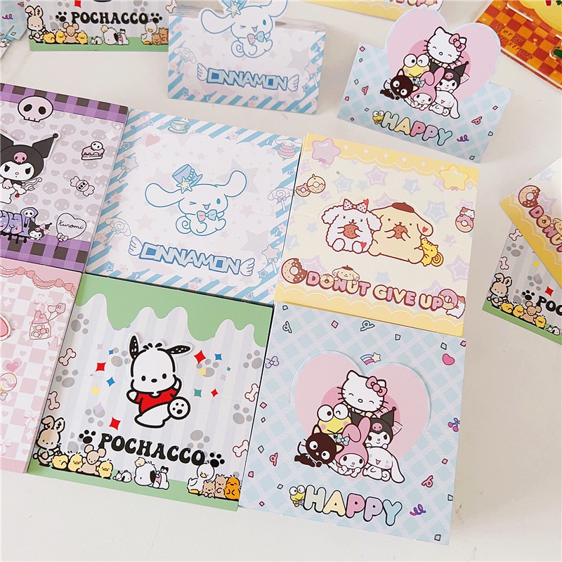 ⚡VẬN CHUYỂN NHANH⚡⚡ Anime Sanrio Hoạt Hình Dễ Thương Đầu Người Ngoài Hành Tinh Kuromi Out Vật Liệu đóng Gói Vật Liệu đóng Gói Quà Tặng Giấy Trang Trí