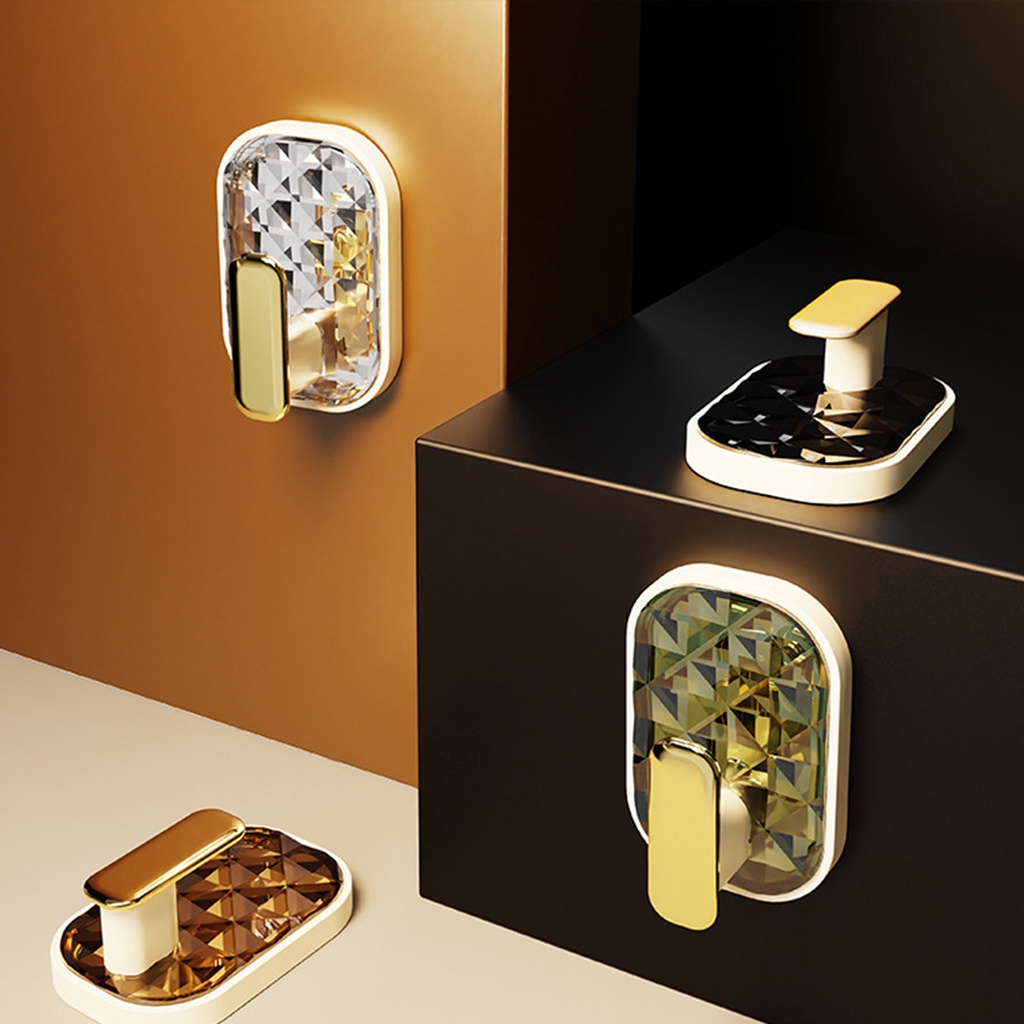 Móc Treo Khăn Tắm Dán Tường Bằng acrylic Siêu Dính Sang Trọng Trang Trí Nhà Cửa