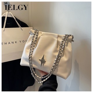 Ielgy túi xách đeo vai màu trơn đơn giản thời trang cho nữ