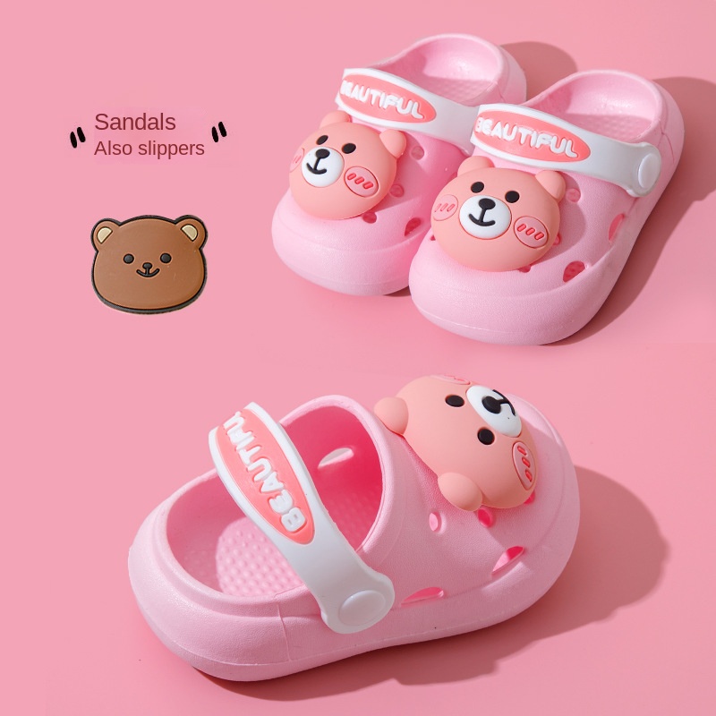 Dép crocs Chống Trượt Họa Tiết Hoạt Hình Thời Trang Mùa Hè Cho Bé Dễ Thương