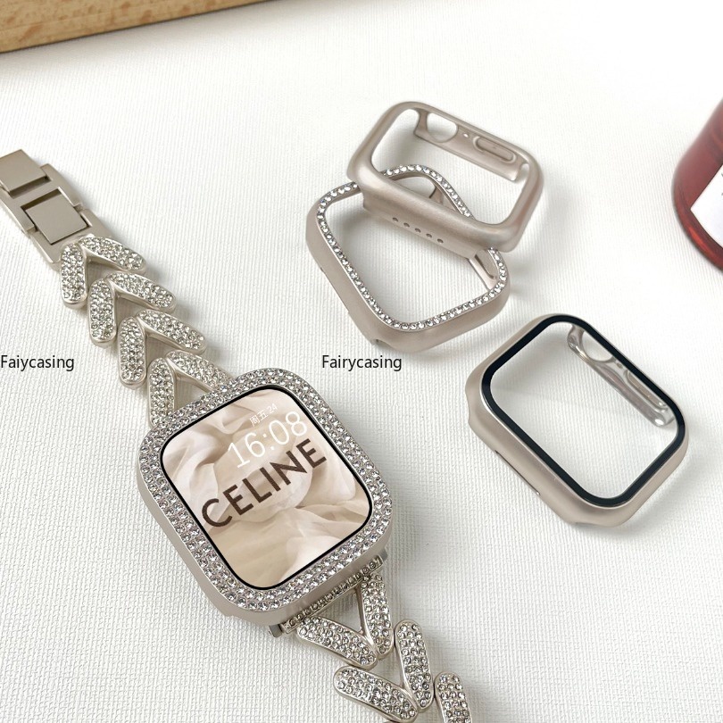 Kính Ốp Bảo Vệ Màn Hình Đồng Hồ apple watch series 9 ultra 2 49mm 45mm 41mm 44mm 40 42 38mm iwatch 7 6 se 5 4 3