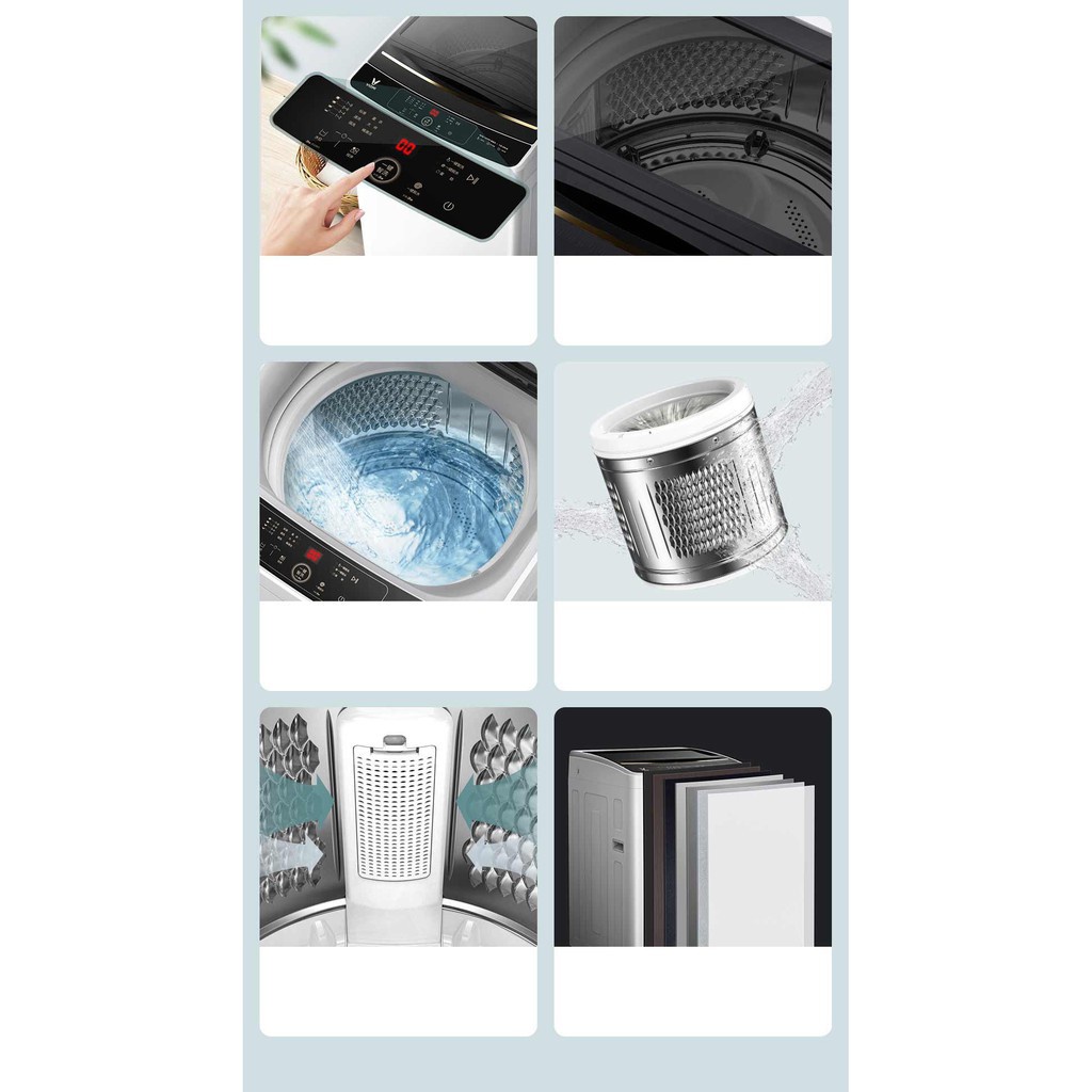 Máy giặt cửa trên Xiaomi Viomi Smart Top Wheel Washing Machine Class 8KG và 10KG WM10TP-S6A