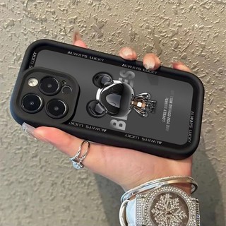 Ốp Điện Thoại Mềm Chống Sốc In Hình Gấu Pha Lê Cho Iphone 13 14Promax 12 / 11 7 / 8 ve53