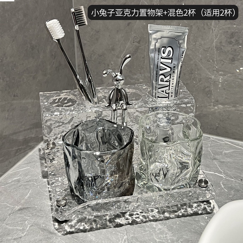 Giá Để Bàn Chải Đánh Răng Acrylic Sang Trọng, Kệ Đựng Bàn Chải Đánh Răng Dán Tường Phòng Tắm Nhà Vệ Sinh