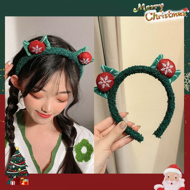 Băng Đô Cài Tóc Hình Sừng Tuần Lộc Giáng Sinh