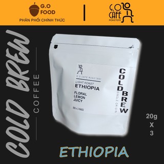 60g cà phê specialty arabica cold brew, 3 túi lọc x 20g - g.o cafe roastery
