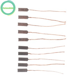 Parcutin 10 Cái 4 * 6 * 17 Mm Điện Xe Máy Phát Điện Điều Chỉnh Máy Phát Điện Carbon Bàn Chải Dụng Cụ VN