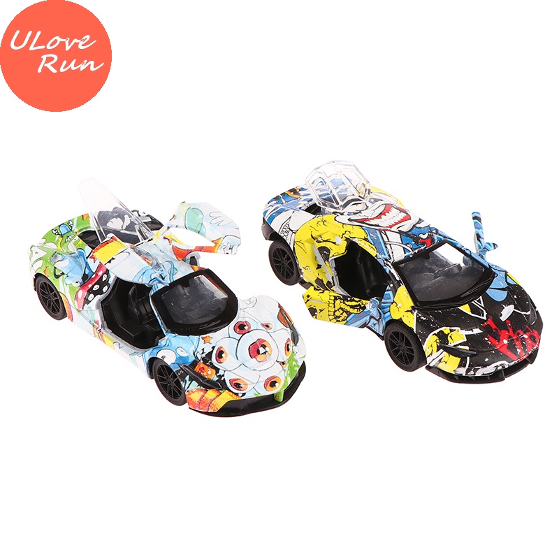 Uloverun Mô Hình Xe Hơi Thể Thao graffiti Bằng Hợp Kim Tỉ Lệ 1: 36