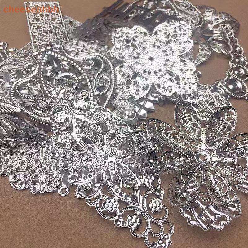 Bộ 50g Hạt Kim Loại Hình Hoa Lá Dùng Làm Trang Sức diy vn