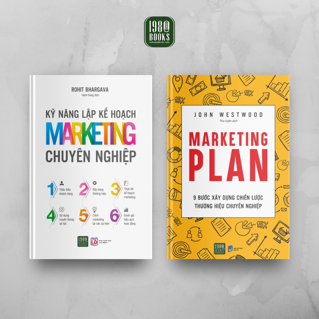 Sách - Combo 2 cuốn Marketing Plan + Kỹ Năng Lập Kế Hoạch Marketing Chuyên Nghiệp