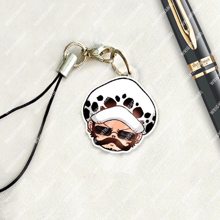 Móc treo điện thoại, dây đeo điện thoại, One piece manga anime Luffy Chopper chibi cute trang trí điện thoại