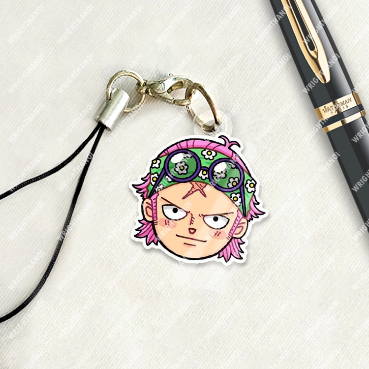 Móc treo điện thoại, dây đeo điện thoại, One piece manga anime Luffy Chopper chibi cute trang trí điện thoại