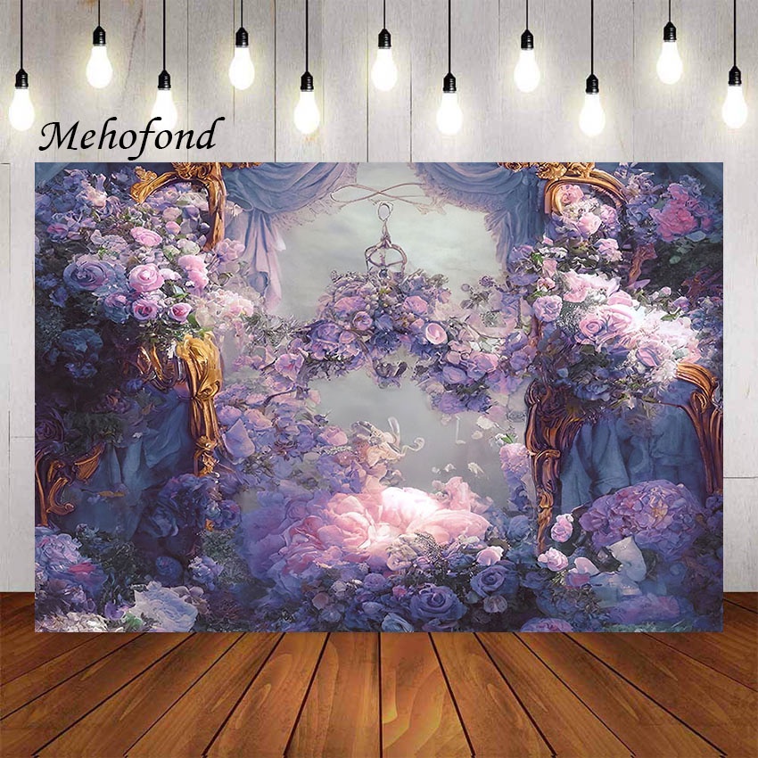 Tranh Sơn Dầu Trang Trí Nền Chụp Ảnh Chân Dung Phong Cách vintage