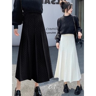 Chân váy len xoè dài hàng QC freesize