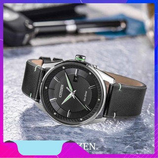 Đồng hồ nam citizen dây da bm6981-13e - mặt đen chính hãng