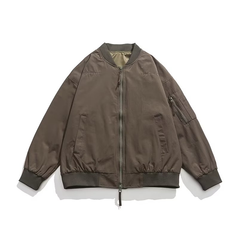 PAULWEEKEND Áo Khoác Bóng Chày Dáng Rộng Thoải Mái Thời Trang Đường Phố Mỹ retro Cao Cấp Cho Nam