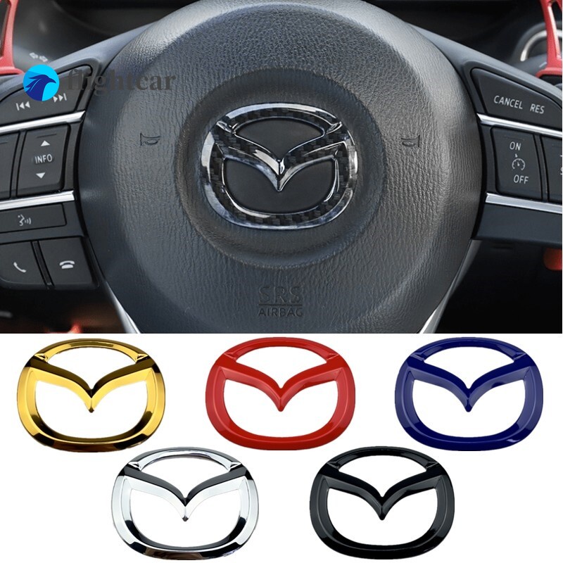 1 Miếng Dán logo Trang Trí Vô Lăng Xe Hơi mazda 3 6 cx9 cx7 cx5 axela