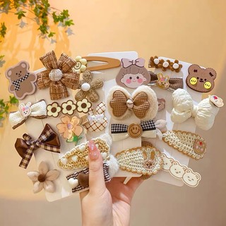 Set 10 kẹp tóc nơ dễ thương cho bé gái