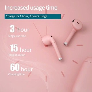 Macaron Tai Nghe bluetooth 3d tws 5.0 i12 Có mic