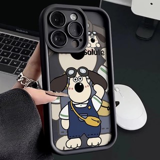 Ốp lưng iphone trau dồi 6 7 8 plus 11 12 13 14 15 Pro Max Vỏ điện thoại mềm hình chú chó Mini dễ thương