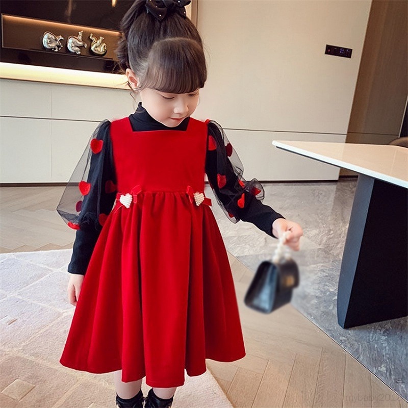 Set Đồ 2 Món Gồm Áo cotton Tay Phồng + Váy Yếm Cho Bé Gái