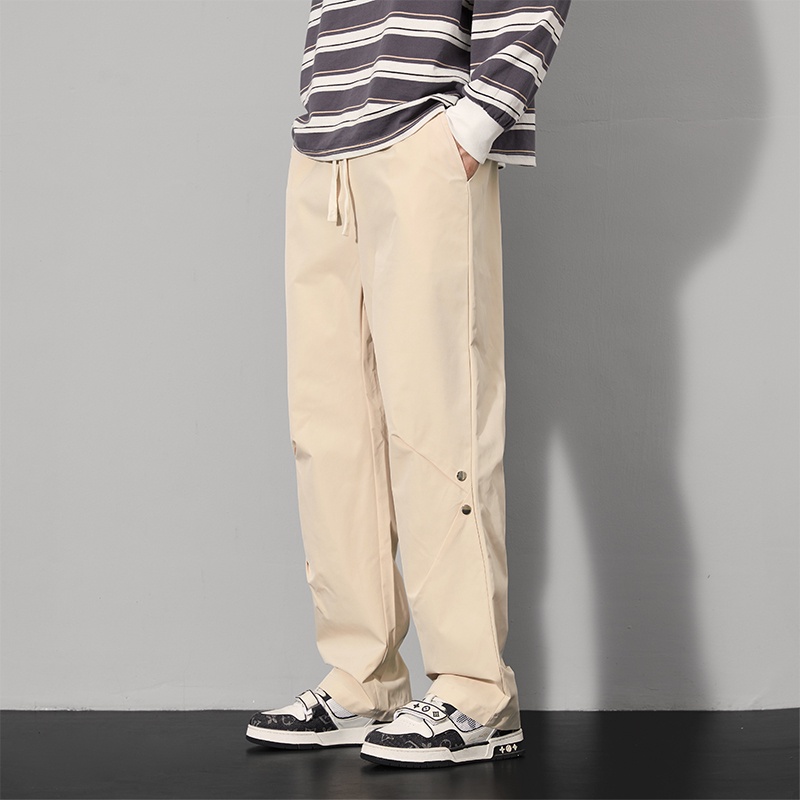 Quần Dài Lưng Cao Dáng Ôm Thời Trang Đường Phố Cá Tính Cho Nam