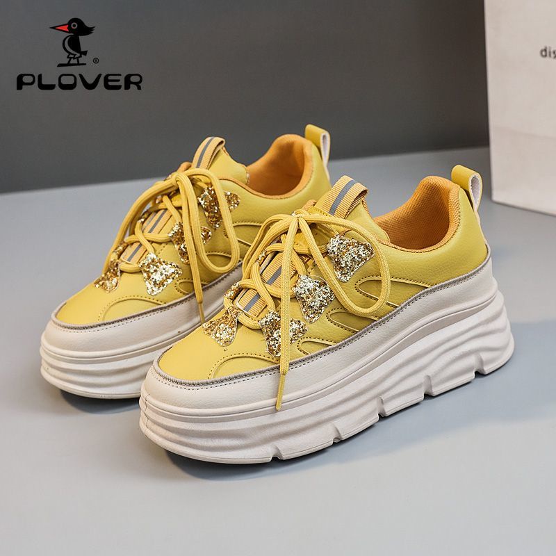 Giày Thể Thao Đế Dày 7cm Màu Trắng Phong Cách Mới 2023