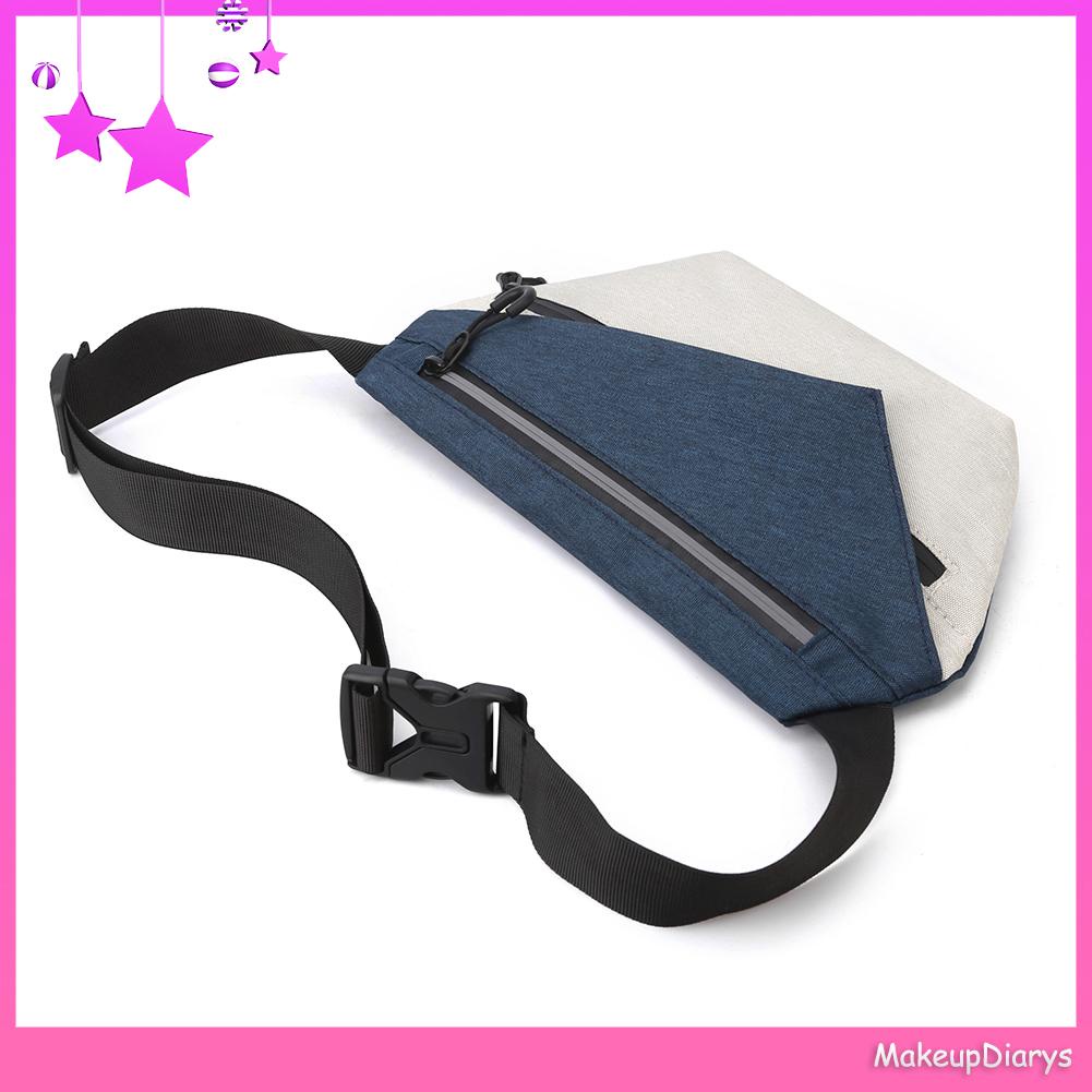 ★ Mỹ Phẩm Trang Điểm ★ Túi Đeo Chéo Ngực Bằng nylon Màu Tương Phản Phong Cách Thể Thao Thời Trang 2023 Cho Nam