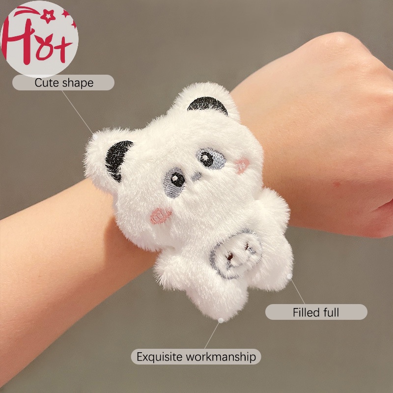 Jr Vòng Đeo Tay Hoạt Hình Thỏ / Gấu Trúc / Ếch Nhồi Bông Sáng Tạo Vui Nhộn Mặc Đồ Ngày Lễ Cho Bé vn