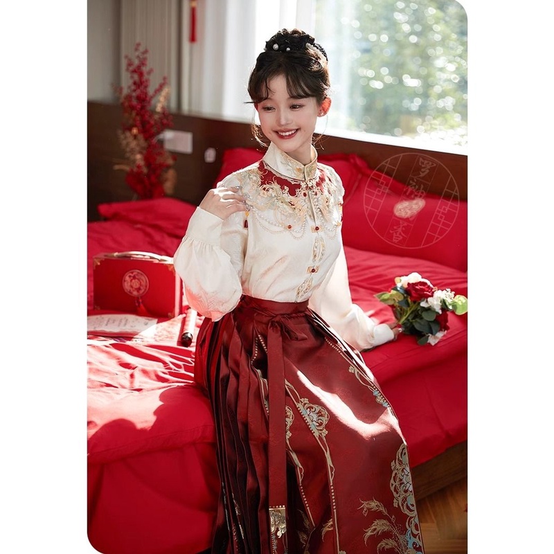 Mới Đầm Cưới Phong Cách Hán Phục Trung Hoa Thời Trang Mùa Thu 2023 Cho Nữ p20