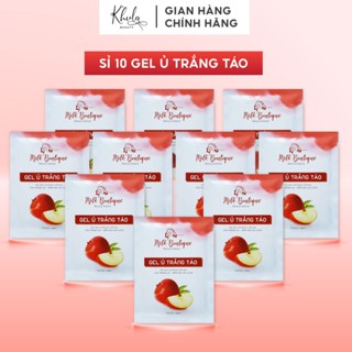 [Sỉ 10 GÓI] SỮA Ủ TRẮNG, TẮM TRẮNG TÁO 100ml, chất gel mềm mịn kích trắng body hiệu quả, an toàn tại nhà - KHULA