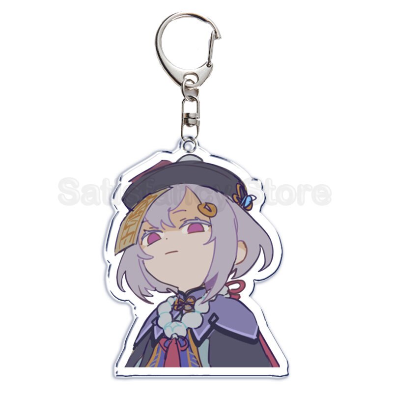 Móc khóa Hot Game Genshin Impact Móc chìa khóa Zhongli Venti Xiao Kazuha Phụ Kiện Dễ Thương Túi Mặt Dây Chuyền