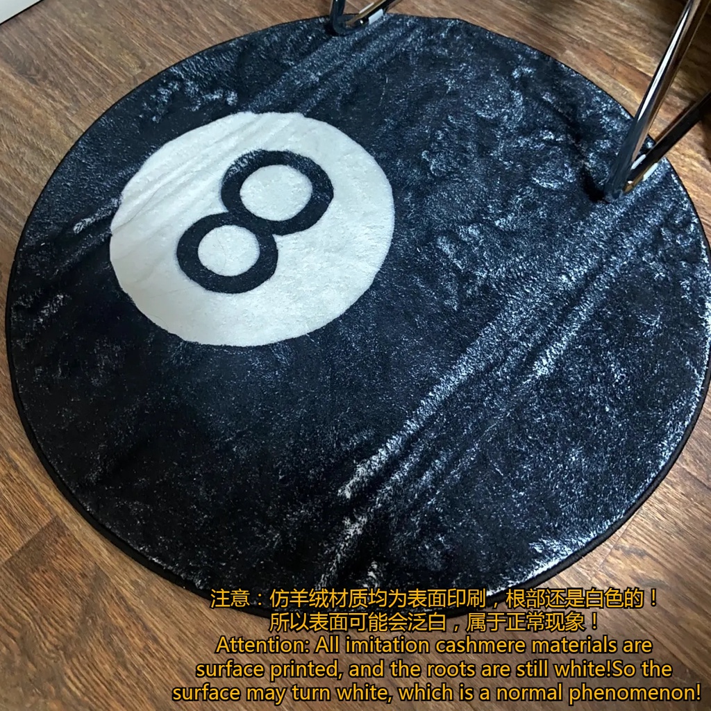 Thảm Nhung Lót Sàn Hình Tròn Chống Trượt Trang Trí Nội Thất