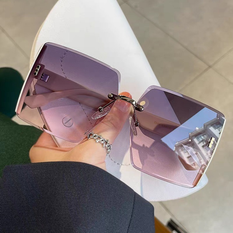 Kính Mát Gọng Vuông Chống Tia uv400 Thời Trang Cho Nam Nữ