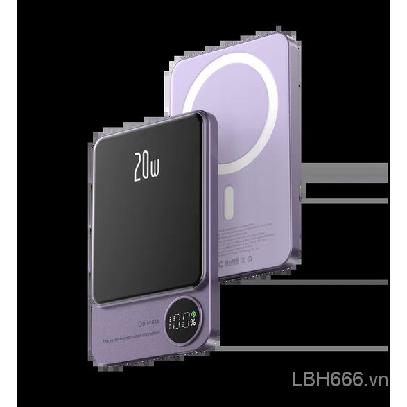 Mới Cục Sạc Dự Phòng Không Dây 20w 10000mah Có Nam Châm Cho iphone 15 / 14 / 13 / 12 / 11