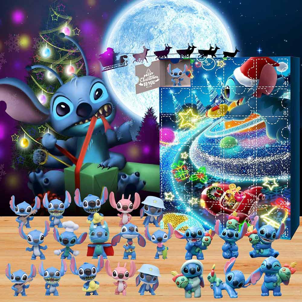 Disney Stitch Advent Calendar Contains 24 Gifts Christmas Countdown Calendar