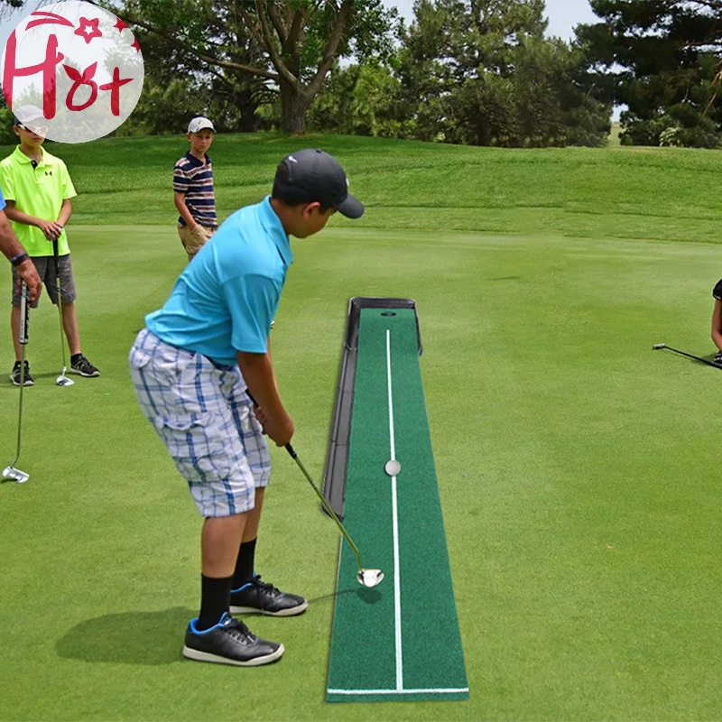 Jr Thảm Chơi golf Màu Xanh Lá Kèm Bóng Tự Động Đa Năng Dùng Tại Nhà / Ngoài Trời / Văn Phòng vn
