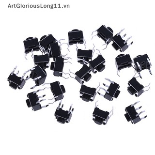 Set 20 Công Tắc Nút Nhấn 4 Chốt 6 * 6 * 5mm