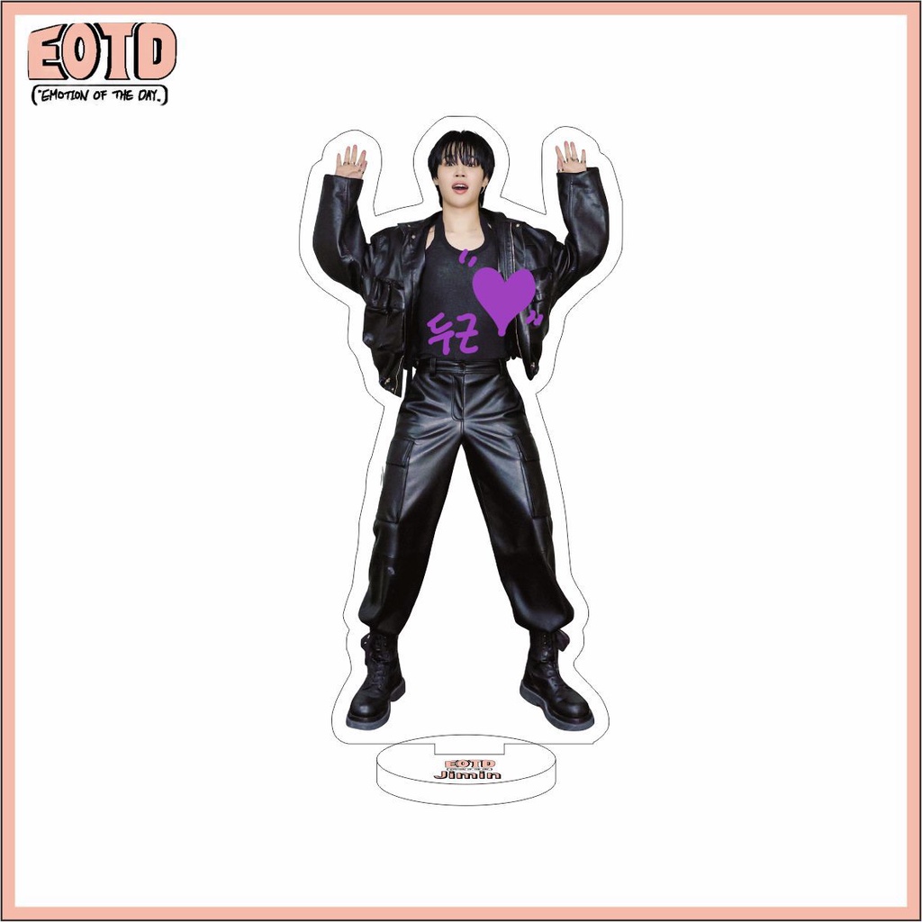 Bảng Hiệu Hai Mặt acrylic kpop bts 2023 jimin Để Bàn Trang Trí