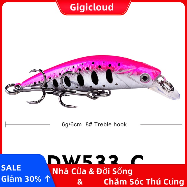 Mồi Câu Cá Nhân Tạo Cứng 6g / 6cm