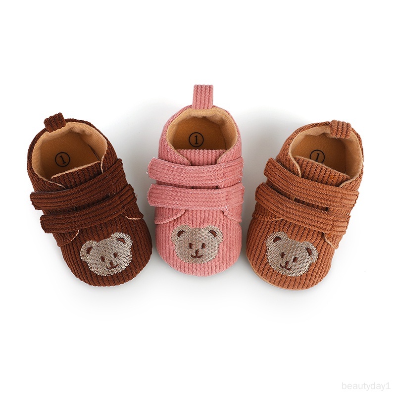 Giày Đế Mềm Chống Trượt Họa Tiết Sọc Thời Trang Xuân Thu Cho Bé