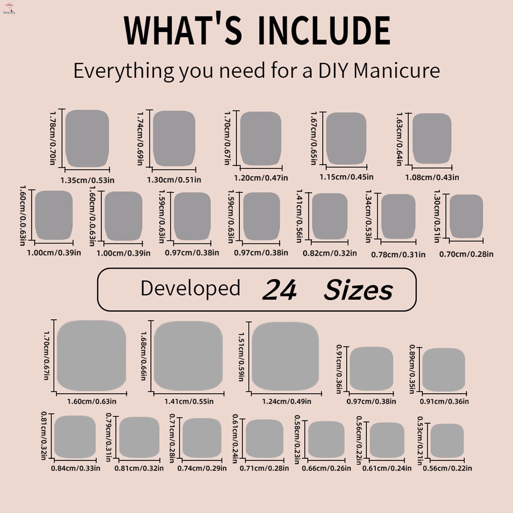 Móng Tay Giả Múa Ba Lê Trung Bình Không gel Và uv Cần Thiết