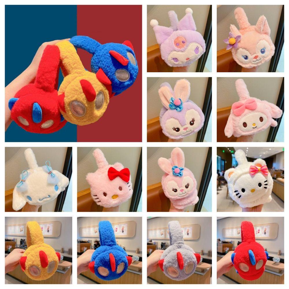 HEALMEYOU Bịt Tai Nhồi Bông Hình Mèo kitty Hoạt Hình Chống Gió Mùa Đông Cho Bé