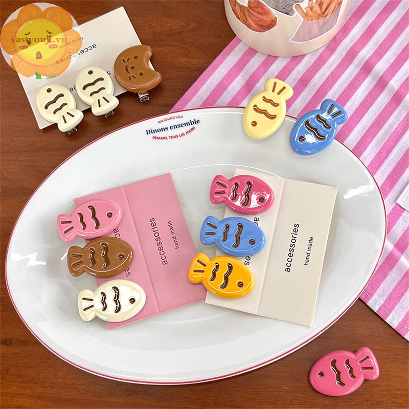 Set 1 / 3 Kẹp Tóc Hình Cá Hoạt Hình Dễ Thương Cho Bé Gái vn