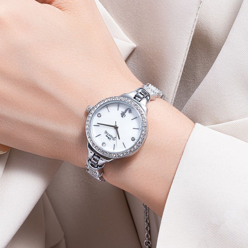 Đồng Hồ Thạch Anh Nàng Tiên Cá disney Dây Xích Tinh Tế Thanh Lịch Cho Nữ